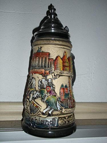 Zöller & Born Bierkrug rustikaler Deutschland Seidel 0,5 Liter Bierseidel ZO 1746/906