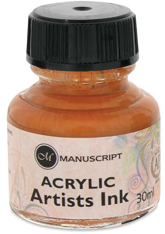 Manuscript Acrylic Artists Ink 30ml-Metallic Gold