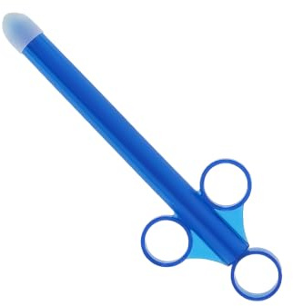 Cleanstream Xl Lubricant Launcher, One Hand Use, Smooth Tube For Easy Inserting, Syringe, Toy Friendly, Cap Included To Prevent Leakage, Unscented, Blue, 1 Count