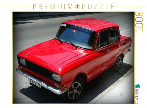 CALVENDO Puzzle EIN Motiv aus dem Kalender Auto-Legenden - MOSKWITSCH | 1000 Teile Lege-Größe 64 x 48 cm Foto-Puzzle für glückliche Stunden