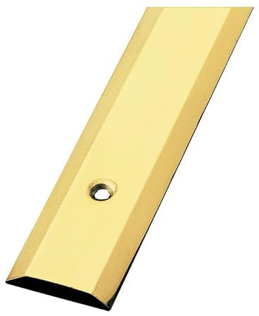 Amig - Solin pour Joint De Sol | 720 mm X 34 mm | Bande De Transition Lisse et Vissée | Cache-Joints | Laiton | Couleur Or