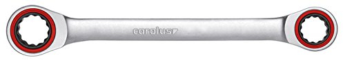 CAROLUS 1730.1415 Doppel-Ringratschenschlüssel 14x15 mm, gerade Form, 1 Stück