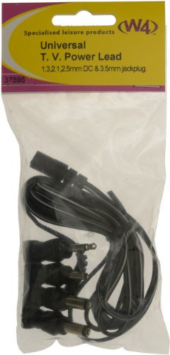 W4 TV Universal Power Lead - Black