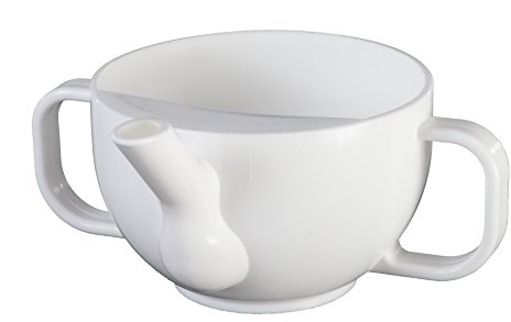 Dr. Junghans Medical 29001 Krankentasse (Schnabeltasse) 2 Henkel, weiß