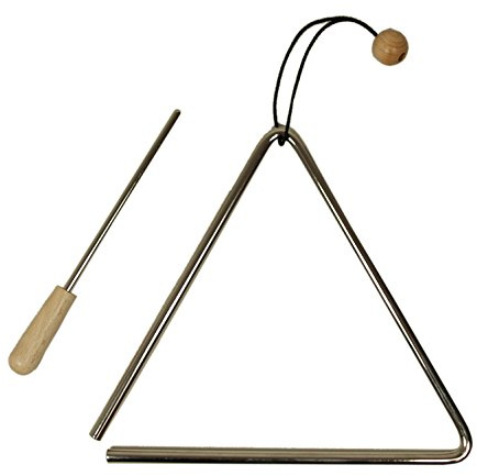 Migma Triangel 20 cm aus Tonstahl - mit Schlaufe und Schlägel