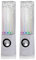 PTCM USB Powered Muti-Coloured Illuminated Fountain Style Dancing Water Stereo Speakers for MP3 /Mobile Phones/Computer (White)
