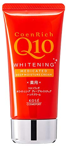 KOSE COSMEPORT Coen Rich Q10 White Deep Moisture Hand & Finger Cream, 80 g