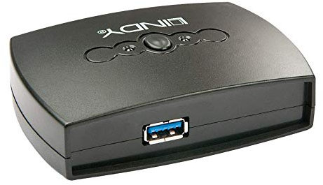 Lindy 43141 - Hub USB con 2 Puertos, Negro