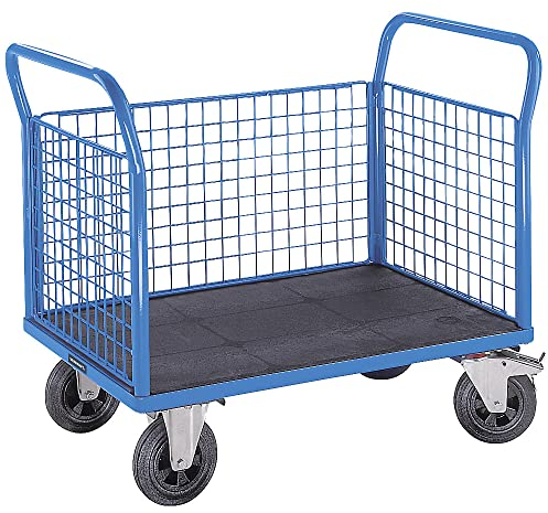 eurokraft pro | Plattformwagen mit Gitterwänden