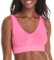 Hanes Women's Wireless, Full-Coverage Pullover Stretch-Knit, Smoothing T-Shirt Bra, Semi-Sheer, Sugar Plum Heather, XXL
