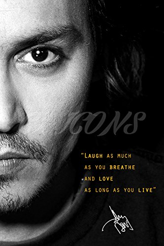 Johnny Depp Zitat Kunstdruck Pre Signiertes Foto – großartige Qualität – 30,5 x 20,3 cm (A4)