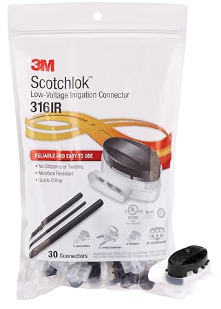 Scotchlok Elektrische IDC 316IR, Pigtail, Bewässerungsanwendungen, Schwarz/Weiß, 22-16 AWG