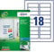 AVERY J8871-5 Box 5 Etiketten, Magnetisch, 78 x 28, weiß