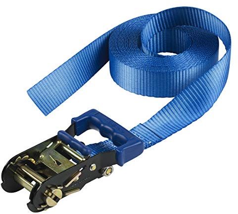 Master Lock 4359EURDAT Sangle à Cliquet Certifiée, Bleu, 6m x 35mm Sangle