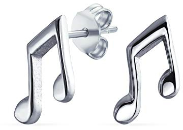 Kleine Zierliche Achtelnoten Ohrringe Für Musikerinnen Frauen Teenager Lehrerinnen Studentinnen Aus 925Er Sterlingsilber