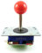 Zippyy Ball Top Long Shaft Arcade Joystick, 2/4/8 Way (Red)