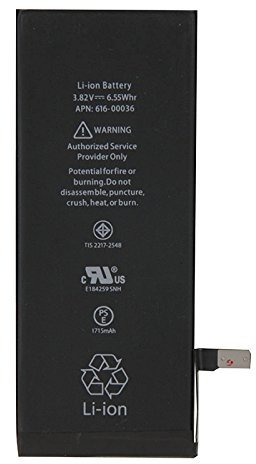 High-Tech Place pour iPhone 6S Original 1715mAh Batterie (Noir)