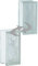 Blocco di vetro design mezza pietra nuvola SUPER Bianco 1 lato satinato 19x9x8 cm - 6 pezzi