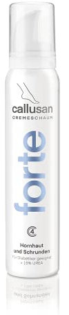 Callusan Forte Cremeschaum - Pflege bei Hornhaut, Intensivpflege, >15% Urea, Shea-Butter, feuchtigkeitsspendend, frei von Duft- und Farbstoffen - 125 ml