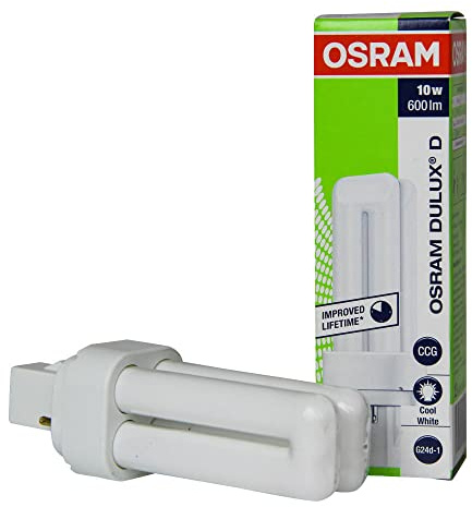 Dulux D - Bombilla, 10 W, 840 840840 2 P G24d-1 - Osram, 10 unidades