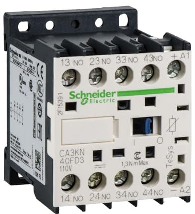 Schneider CA3KN40FD3 Hilfsschütz, 4S, 110V DC, mit Schutzbeschaltung