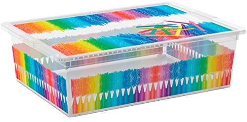 Kis 8416000 2063 01 Aufbewahrungsbox C Box Style Colours Arty, 27 L, Plastik, Mehrfarbig, 55 x 38,5 x 16,5 cm