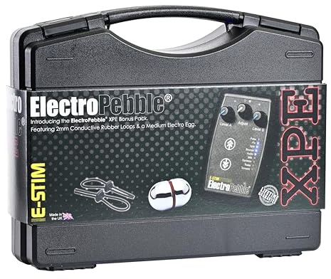E-Stim ElectroPebble XPE High End Elektrostimulationsgerät für Männer & Frauen Reizstromgerät mit Audio-Modus inklusive Medium Electro-Egg