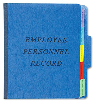 Pendaflex Vertical Personnel Folders, 1/3 Cut, Top Tab, Letter, Blue, 10 Per Box,(SER-1-BL)
