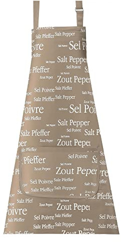 Küchenschürze Sel & Poivre 80 X 85 sandfarben 80 x 85 cm Winkler