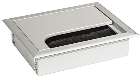 SO-TECH® Kabeldurchführung CAVO 100 x 80 mm eckig aus Aluminium silber eloxiert EV1 Kabeldurchlass