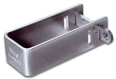 Viro 676 Cravatta Antitaglio Sicurezza Cancelli Grate Tipo Piccola Misure utili L115mm x L50mm Art.676, Ø OE.11-Long.116-Larg.50, Acier Argent