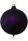Lauschaer Glas Christbaumkugeln lila matt 3 Stück d 8cm Christbaumschmuck Weihnachtsbaumschmuck mundgeblasen