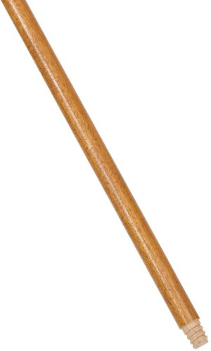 Rubbermaid Commercial Products Broom Handle with Threaded Tip, 60-Inch Lacquered Wood handle for Floor Cleaning/Sweeping in Home/Office