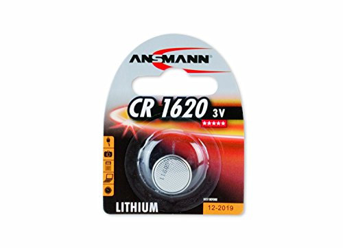 ANSMANN Lot de 12 piles bouton en lithium CR1620, 3 volt, 1 pile sous