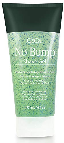 GiGi No Bump Skin Smoothing Shave Gel with Salicylic Acid and Chamomile Extract for Ingrown Hairs and Razor Bumps, 6 fl oz - 1 Pack