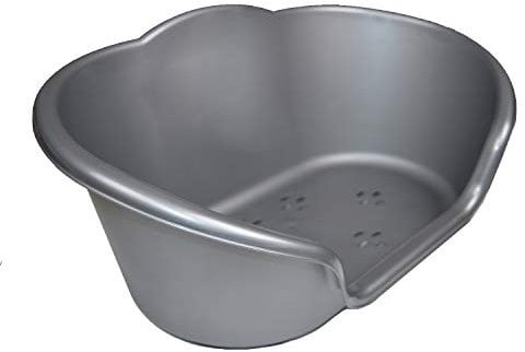 Dog bed basket pet cat puppy heavy duty re-usable plastic waterproof large silver