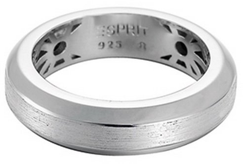 Esprit Damen-Ring 925 Sterling Silber rhodiniert edgy