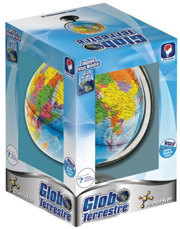 Science4you - Globo Terráqueo y Atlas Mundial, Libro Educativo, Globo Girable para Niños 6 7 8 9 10 Años