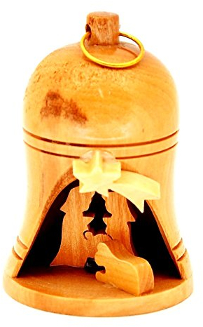 Bell Krippe groß Made in Olivenholz aus Bethlehem