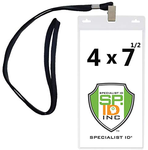 Special Event 4 x 7 Extra große Ticket Halter mit Lanyards für Pit Passes und Playoff Spiele (10 Stück) schwarz