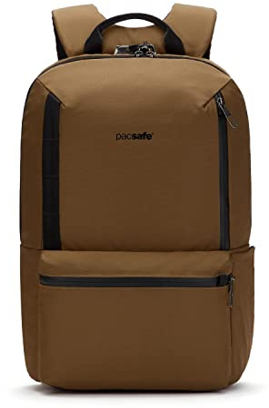 Pacsafe Rucksack Laptoprucksack mit Laptopfach Metrosafe X 25 L Backpack Tan braun