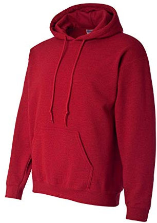 GILDAN Heavy Blend Adult Unisex Hooded Sweatshirt/Hoodie (M) (Antique Cherry Red)