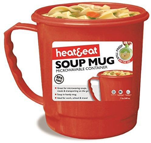 Heat & Eat Discontinued Microwave Mug, Red, m