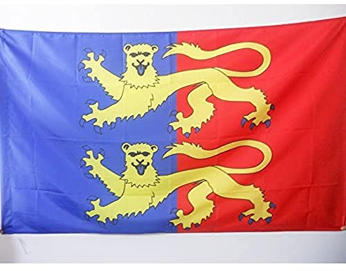 AZ FLAG - Drapeau Manche - 150x90 cm - Drapeau Département Français - Normandie 100% Polyester Avec Fourreau et cordelette - Pavillon 110 g
