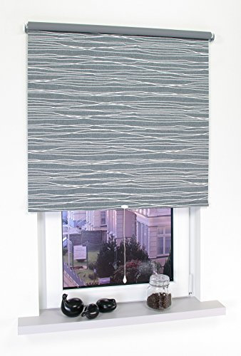 Liedeco® Rollo, Spring-, Schnapprollo / 92 x 180 cm (Breite x Höhe), Sahara/Stoff mit Dekor, Verdunkelnd, Abdunkelnd, Blickdicht/Breiten 60-200 cm/Variable Montage möglich
