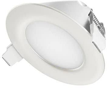 Ultra Flach LED Einbaustrahler IP44 für den Wohnbereich | auch für das Bad geeignet | Warmweiss Kaltweiss | 4W 230V Einbauspots Einbauleuchten Badleuchten (Warmweiss)