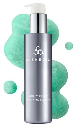 COSMEDIX Purity Clean Exfoliating Facial Cleanser - AM & PM Facial Skincare