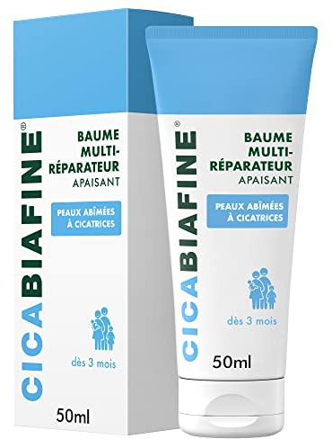 Cicabiafine | Baume Multi-Réparateur Apaisant (tube de 50 ml) – Baume réparateur pour peaux abîmées à cicatrices – Baume apaisant pour améliorer l'apparence des cicatrices