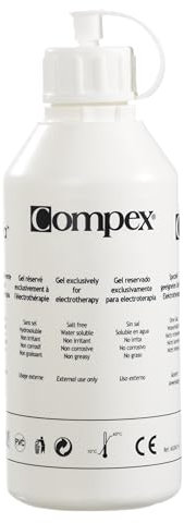 Compex Mixte Gel D'électrostimulation, Blanc, 250ml EU