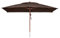 anndora® Sonnenschirm 3 x 4 m eckig Terassenschirm Holz Gestänge - Braun
